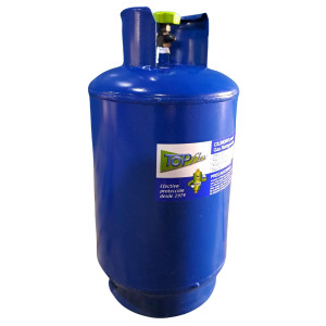 Bombona Para Gas R12/Mo49, 10 Kilos Topflo (Azul)