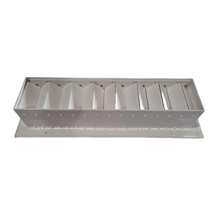 Rejilla Suministro Doble con Control para Aire Acondicionado 16" X 4"