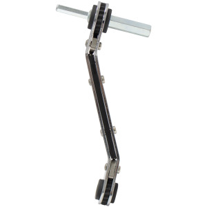Uniweld 70074 Offset Ratchet Wrench, 1/4 and 3/16 in Square opening, 3/8 and 5/16 in Square opening, with 3/16 and 5/16 in Dual Hex Valve Adapter
