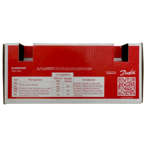 Danfoss 023Z5009 Filtro Secador 1/2pulg linea de Liquido para sistemas de aire acondicionado y refrigeracion DCL 164 Roscable 6.7-10tons Unidireccional 17.5cm Largo 8cm Ancho