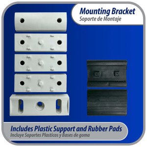 Appli Parts Soporte para montaje en pared de equipos de Aire Acondicionado tipo Ventana hasta 35 kg modelo APAB-2038 incluye kit de fijacion, pernos y gomas
