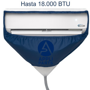 Appli Parts APCC-1218B Cleaning Cover Kit or Maintenance for Mini Split 1 - 1.5 Tons (up to 18,000 Btu) or 2.3 to 3.3 ft in length, Waterproof, 3 yd Drain Hose, with Support Plate and Box Packaging