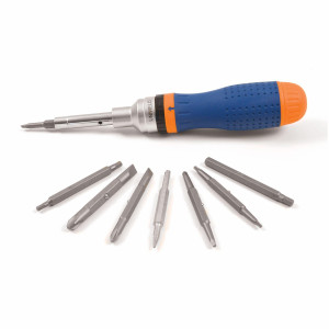 Uniweld Destornillador Multiple 20 en 1 con Ratchet 14 Puntas magneticas doble Puntas 5/16 a 1/4 20N1RSD   