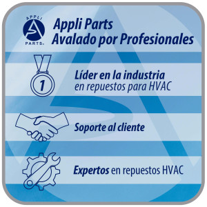 Appli Parts AXF-600-4 23-5/8 in Axial Fan Motor Guard Mounted Fan Blade 220-440 V, 3 Ph, 50-60 Hz, 830 W, 1550 rpm, Work Temp -22 F to 140 F