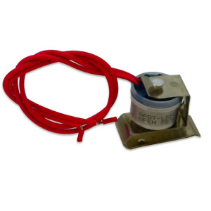 Appli Parts APBT-L55C Bimetal Termico 2 Cables Appli Parts Abre a 13C y Cierra a 2C, con clip, cables de colores rojo y rojo, Referencia BIM-317 / Termodisco