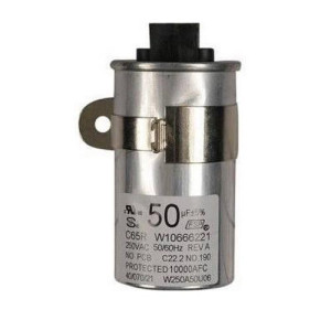 Whirlpool W10804664 Genuine OEM Capacitor 50mfd, 250 VAC, 50/60 Hz  