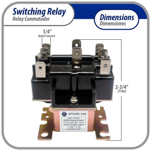 Appli Parts APSWR-340 90-340,24 VAC Coil, General Purpose Switching Relay,DPDT, for HVAC applications and other general electrical installations replaces APSR-340