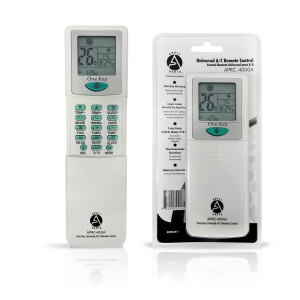 Appli Parts APRC-4000A Universal Air Conditioning Remote Control, 2 in LCD, Celsius and Fahrenheit, 4,000 Frequencies