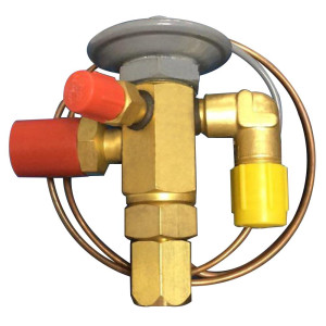 Appli Parts 3 Ton R-22 Valvula de Expansion 3/8 x 1/2 pulg SAE Ecualizacion Externa 1/4 pulg