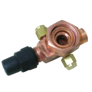 Danfoss 8168033 V09 1-1/4 in Rotolock x 5/8 ODF, Service Valve for Compressors