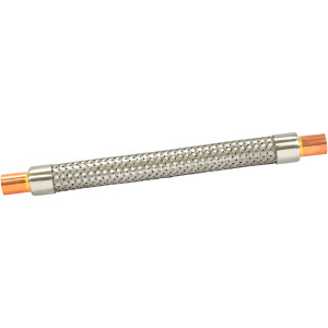 Appli Parts APVE-12 1/2 in Vibration Absorber Eliminator Sweat Connections 9 in Long 500 psi Max working and 3,265 psi Burst pressure