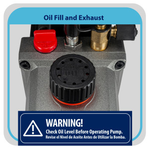 Appli Parts APVCP-311 1/4HP 115V Refrigeration Vacuum Pump 3.0 CFM 1 Stage, 60 Hz, for Heating Air Conditioning and Refrigeration Systems for Home and Auto Applications 