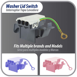8318084 Appli Parts Interruptor Switch Lavadora de la Tapa Compatible con Whirlpool AP3180933, PS886960, WP8318084, AP6012742, ES8084, PS11745957, TJ90ES8084