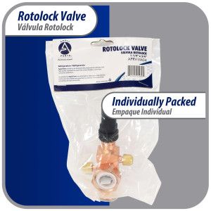 Appli Parts APRV-VA04 Rotolock Valve V04 1-1/4 in x 3/4 in ODF solder connection Universal replacement valve will work for refrigeration and air conditioning systems