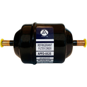 Appli Parts APFD-052S Filtro Secador 1/4 pulg para linea Liquido para Sistemas de Refrigeracion y aire acondicionado 052S ODF Soldable Universal Unidireccional 114mm Largo 51mm Ancho