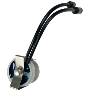 Appli Parts APBT-L40C Bimetal Thermostat 2 Wire, Open 40 F and Close 20 F, With Clip, black and black colored wires, Reference BIM-316 / Thermodisc