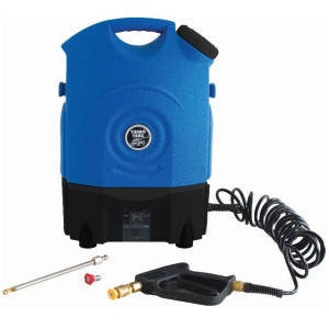 Nu-Calgon 4778-0 Turbo Tank Tanque de Agua con Aplicador Rociador Portatil. Incluye bateria recargable, cargador, tanque de agua removible de 4.5 gallon, manguera, banda ajstable, 2 puntas rociadoras