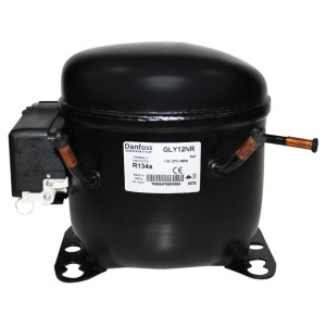 Danfoss GLY12NRA 1/3HP R134a Fractional Refrigeration Compressor LMBP 115/1/60 (V/Ph/Hz) 123B1304
