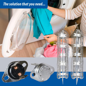 DC47-00019A Appli Parts Kit Resistencia Secadora DC47-00019AKAP 
Incluye DC47-00019AAP Resistencia, DC47-00018AAP Termostato, DC96-00887AAP Fusible, DC47-00016AAP Fusible