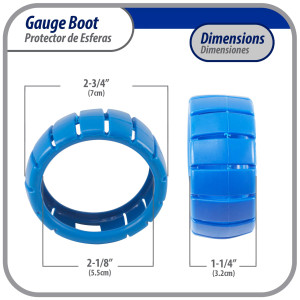 Appli Parts APMG-GBB 2.5 in Blue Protective Gauge Boot for Manifold Gauge Low pressure