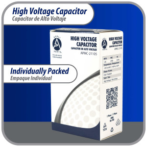 Appli Parts APMC-21105 Condensador Capacitor para microondas 1.05 Mfd uF (microfaradios) Alto Voltaje 2100V tipo CH85 21105 Remplazo universal para multiples marcas