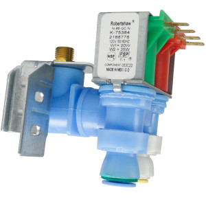 Whirlpool 4318046  Genuine OEM Water Inlet Valve Includes conversion kit from quick connect to fasteners.
Fits: 2188542 2182106 TJWV8046 1022 2002182 3307 4210533 46004210533 627403 627431 627580 627859 627890 627937 627963 628164 628184 628185 628238 628