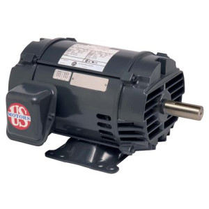 US Motors 5 hp 1755 rpm, 208-230 V/460 V, 3ph/50-60 hz ODP, D5p2d, Replace York S1-02436009000, Carrier HD60FK653