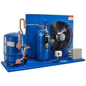 Danfoss OP-HJZ022D39N Unidad Condensadora Microcanal 2HP MBP 230V/1Ph/60Hz R134a,R404A,R448A,R449A,R452A,R513A Lubricante POE 1 Ventilador con Compresor Reciprocante MTZ22-1 115N0273   