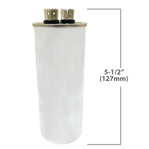 Appli Parts Run Capacitor for ac 70 Mfd uF (microfarads) 370VAC CBB65 Round Universal fit for hvac and other applications in High in Wide CON-70-370-R  