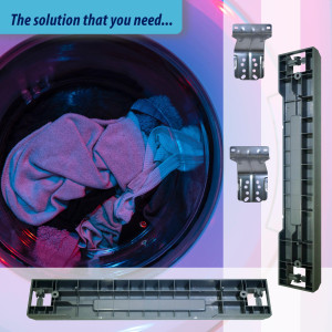 SKK-7A Appli Parts Kit de Montaje para Lavadora Secadora Samsung de 27 pulg Carga Frontal, Modelo SKK-7AAP, compatible con SKK-7A, SK-5A Y SK-5AXAA