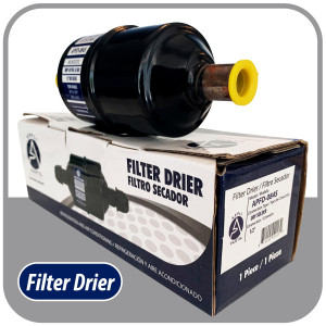 Appli Parts APFD-084S 1/2 in Liquid Line Refrigerant AC Filter Drier hvac Refrigeration 084S ODF Sweat Solder connection universal unidirectional 6in long 2 in wide