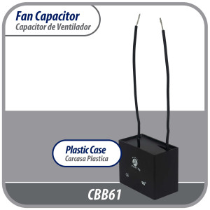 Appli Parts CAP-2.5-250-2C Fan Capacitor 2.5 mfd (microfarads) uf 250 VAC with 2 Wire Terminal Connections compatible with any brand with same capacitance 1-1/2in Width 5/8in Depth 1in Height
