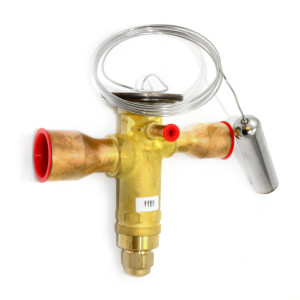 Danfoss 067N2156 7.5TR Valvula de Expansion Termostatica, TGE, R22,R407C, 5/8x7/8 pulg Soldable, ODF, 1/4 pulg Ecualizacion Externa, Bi-flow, -40 a 10 C, remplaza 067N2176
