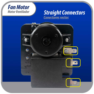 Appli Parts APFM-1638 Motor Ventilador para evaporadores de refrigeradoras 110 V, 60 Hz, 0.12 A, 7.5 W, 2500 rpm, CCW Giro contrario a las agujas del reloj, eje 4.3 cm Sirve 200D2940P005, WR01F01638