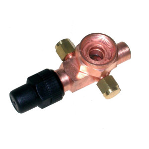Danfoss 8168031 V06 1 in Rotolock x 1/2 ODF, Service Valve for Compressors