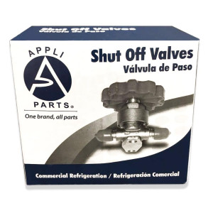 Appli Parts APSV-38 3/8 in SAE Shut Off Valve Male Flare 