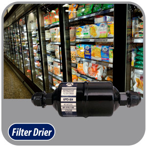 Appli Parts APFD-084 Filtro Secador 1/2 pulg para linea Liquido para Sistemas de Refrigeracion y aire acondicionado 084 SAE Rosca Universal Unidireccional 152mm Largo 51mm Ancho