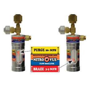 Indicador De Flujo De Nitrogeno Nitrovue 1/4inFf X 1/4inMf Uniweld Nv1