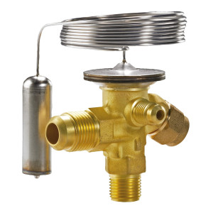 Danfoss 068Z3209 1/4 - 5.5TR Expansion Valve Body, TE 2, R22,R407C, 3/8x1/2 in, Flare, External Equalized, Single-Flow, -40 to 50 F, Capacity determined by Orifice size Sold Separately, 068Z3238
