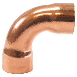 Appli Parts AP-C012L Codo de 90 grados giro Largo 1/2 in, Accesorios de tuberia de cobre CxC Conexiones soldadas para aplicaciones de refrigeracion, aire acondicionado y plomeria Tuberia ACR y tipo L