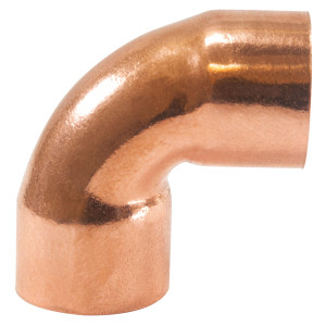 Appli Parts AP-C038 Codo de 90 grados giro Corto 3/8 in, Accesorios de tuberia de cobre CxC Conexiones soldadas para aplicaciones de refrigeracion, aire acondicionado y plomeria Tuberia ACR y tipo L