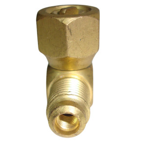 Appli Parts APAT-3X14 Access Tee Fitting 1/4 M. Flare Access x 1/4 M. Flare x 1/4 F. Flare Swivel Connection On Branch