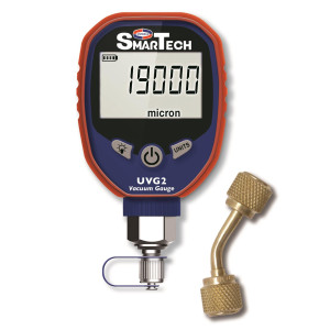 Uniweld UVG2 Smartech Digital Vacuum Gauge, Backlit Display. 0-19000 Micron Range Max Over pressure 400psi, UVGA adapter Included Requires 3 AA Batteries (not included)