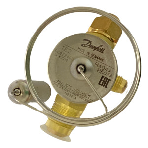 Danfoss 068Z3403 1/4 - 5.5TR Expansion Valve Body, TE 2, R404,R507A, 3/8x1/2 in, Flare, External Equalized, Single-Flow, -40 to 50 F, Capacity determined by Orifice size Sold Separately, 068Z3555