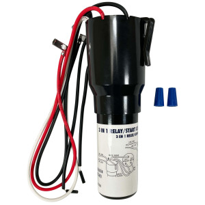 Appli Parts Relay de Arranque, Capacitor y Termico Kit 3 en 1 RCO-410 remplazo para compresores de capacidad entre 1/4 y 1/3hp 115V UL SA44719 APTO-410