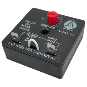 Appli Parts APDLT-68 Retardador de Tiempo en Arranque 0.03 min a 10 min, 18-240 V, AC/DC, 50/60 Hz, 0.04-1.5 A, Remplazo Universal