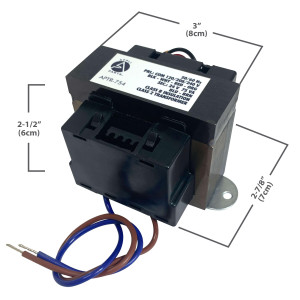 Appli Parts APTR-754 Transformador de 120/208/240 V a 24 V 75 Va, ATR-754 / LTT7541F Base Simple, Modelo , Aislamiento Clase B, Transformador Clase 2