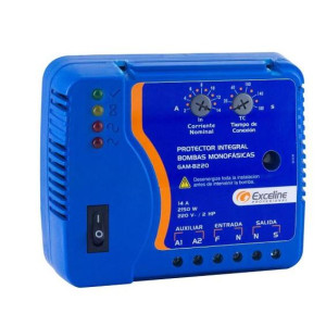 Arrancador Motores Monofasicos hasta 2HP 14Amp 220V Bornera Exceline GAM-B220